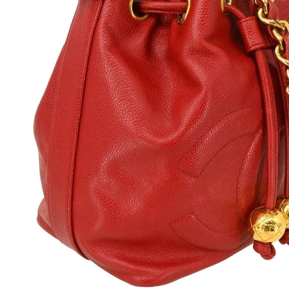 Chanel Red Calfskin Bucket Shoulder Bag XX92007 - Picture 3 of 11
